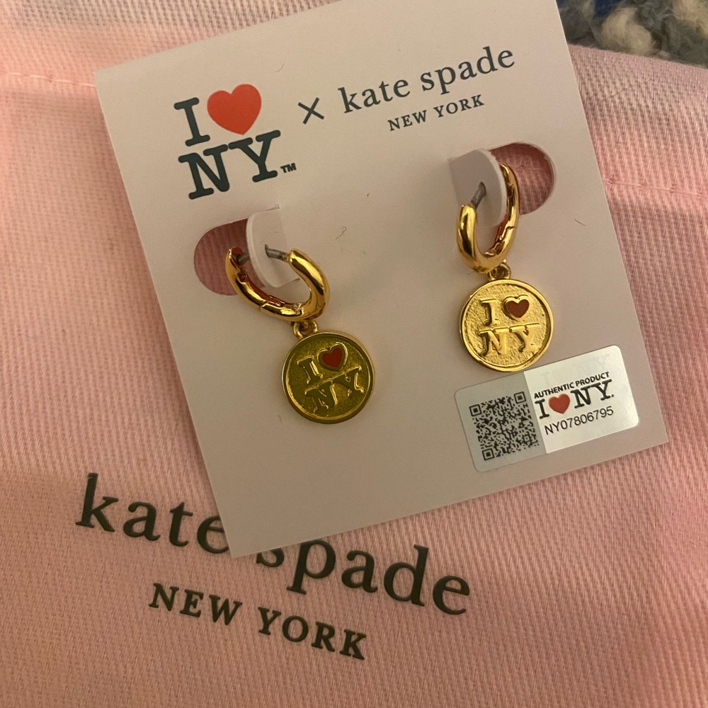 “I love NY” Kate Spade ♠️ earrings